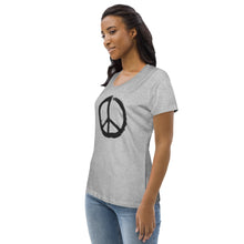 Load image into Gallery viewer, PEACE Shirt (Women&#39;s fitted eco tee)