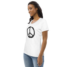 Load image into Gallery viewer, PEACE Shirt (Women&#39;s fitted eco tee)